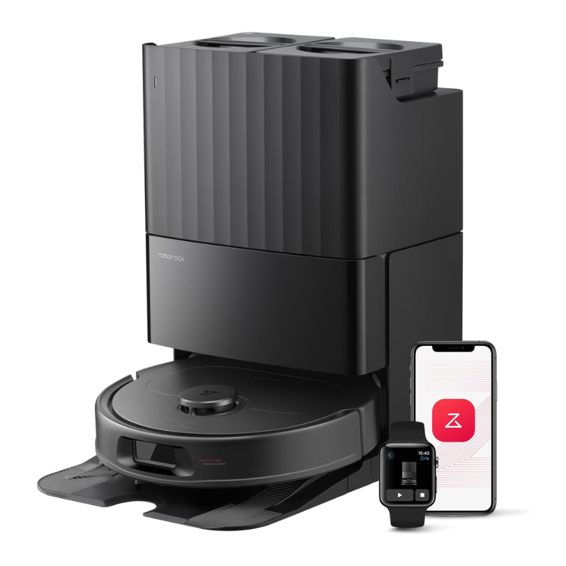 roborock QV 35S Robot Vacuum Cleaner with Mop and Self-Emptying Dock, 10,000 Pa