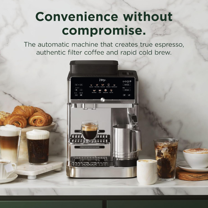 Ninja AutoBarista Fully Automatic Coffee Machine, Bean-to-Cup, 10 One-Touch Drinks, Silver