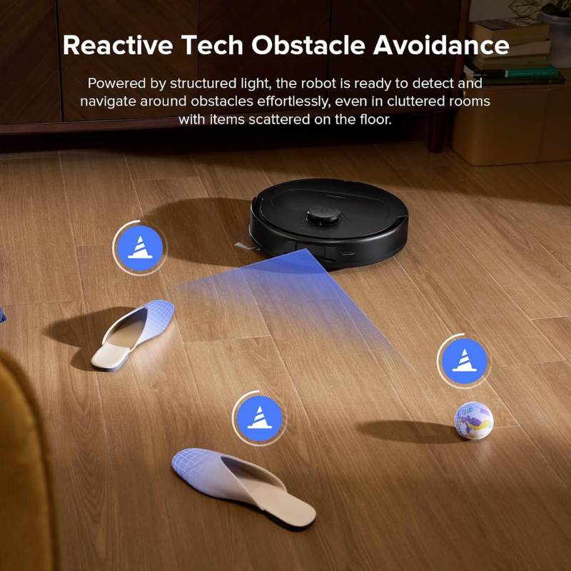 roborock QV 35S Robot Vacuum Cleaner with Mop and Self-Emptying Dock, 10,000 Pa