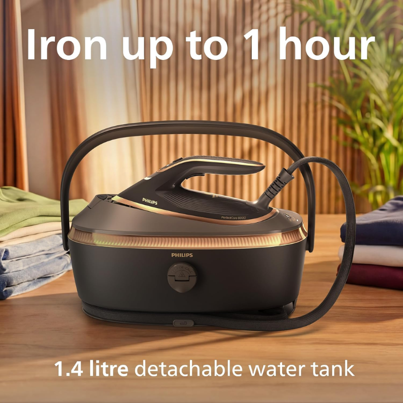 Philips PerfectCare 8000 Series PSG8200/80 Steam Generator Iron, 9 Bar, 750 g Steam Boost, 3120 W