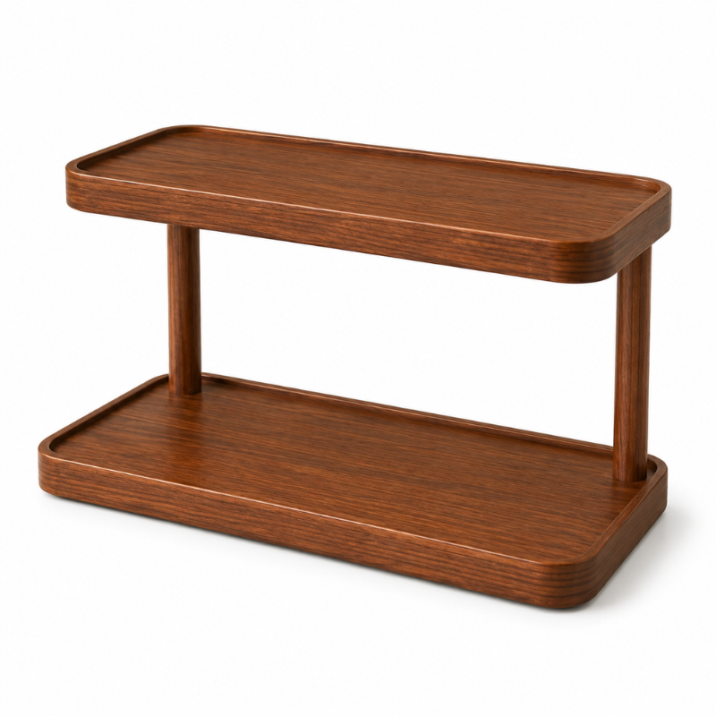 Handmade Wooden Countertop Shelf Organizer