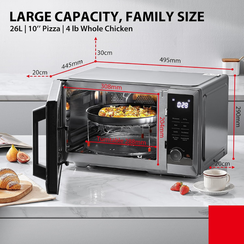 Toshiba 26L 5-in-1 Air Fry Countertop Microwave Oven