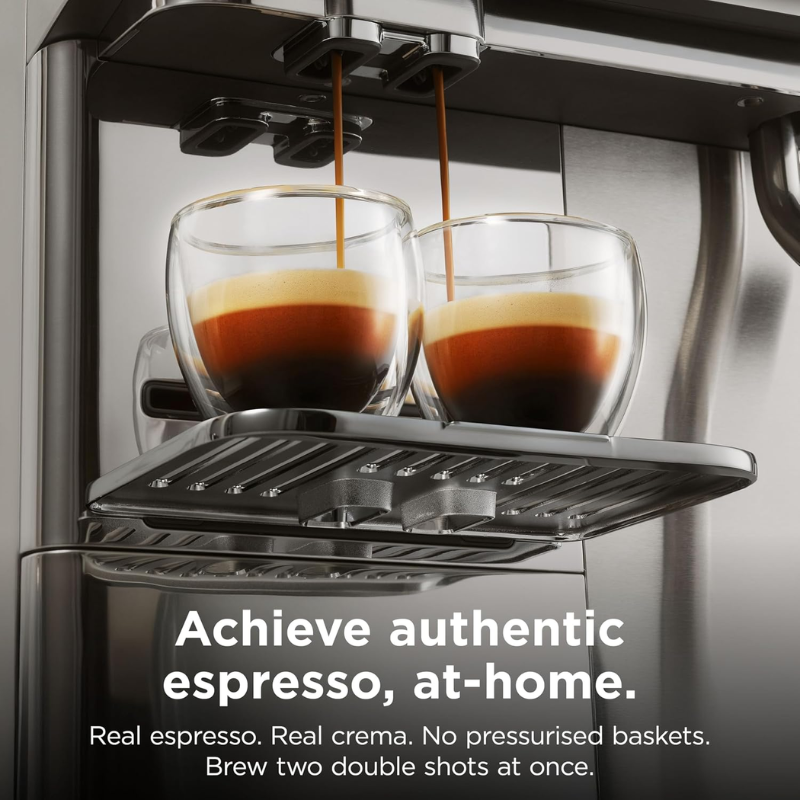 Ninja AutoBarista Fully Automatic Coffee Machine, Bean-to-Cup, 10 One-Touch Drinks, Silver